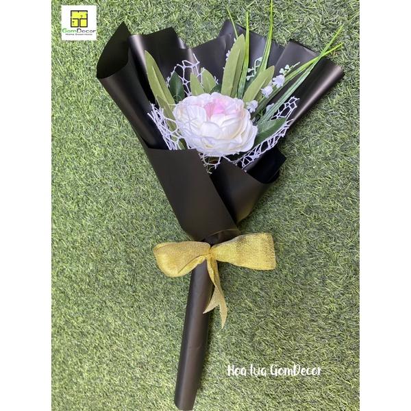 Bó hoa lụa nhỏ mini cao cấp làm quà tặng hoa giả đẹp như thật