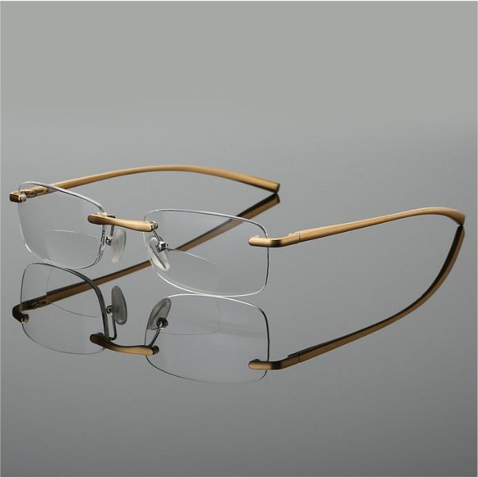 Kính lão thị viễn thị titan siêu nhẹ hai tròng nhìn XA và GẦN CỰC TIỆN hàng 11KT  cao cấp KVN11UNIQUI