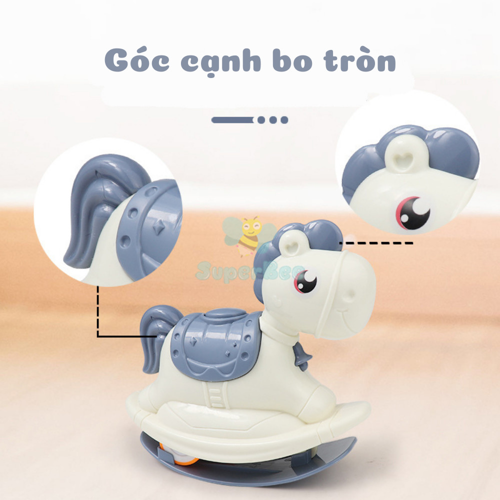 Đồ Chơi Con Ngựa 2 in 1  Bập Bênh Và Chạy Cho Bé Phát Triển Năng Động