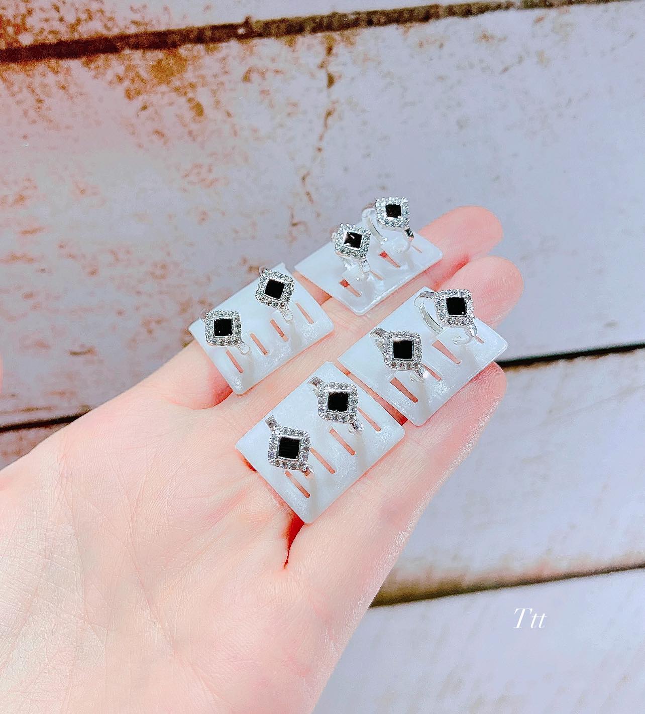 Bông tai bạc khuyên tròn thời trang chất liệu bằng bạc s925 MS060c