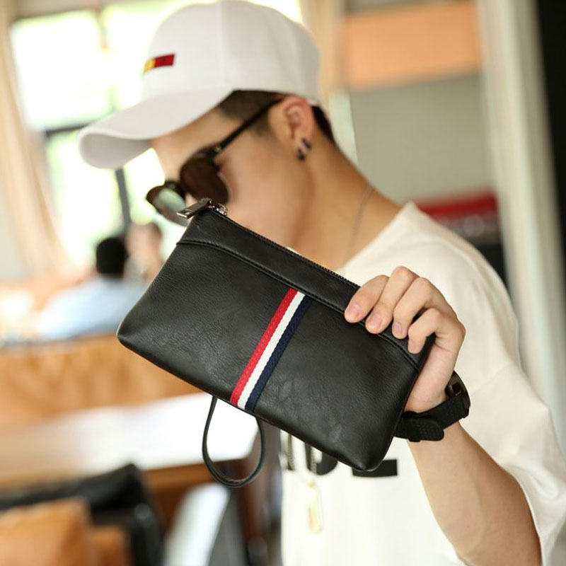 Men's Clutch Key Card Coin Purses Pouches Wallet