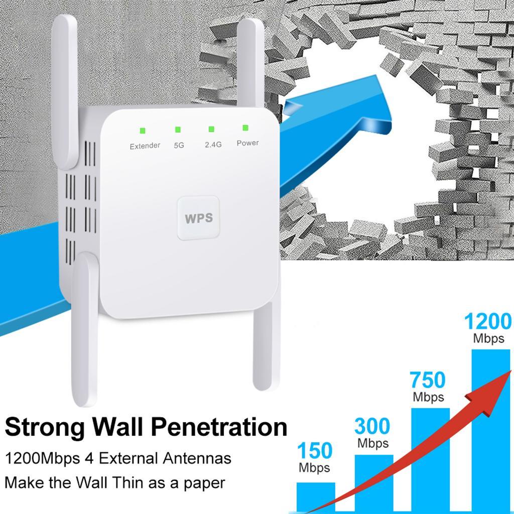 1200Mbps 2.4G 5G Wireless Wifi 4 UK-Plug