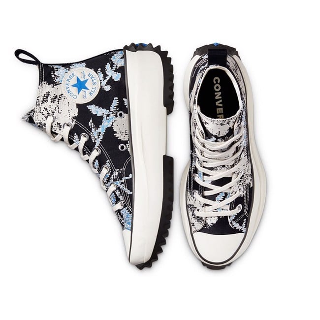 Giày Converse cổ cao độn đế Run Star Hike Hybrid Floral  - 171398V