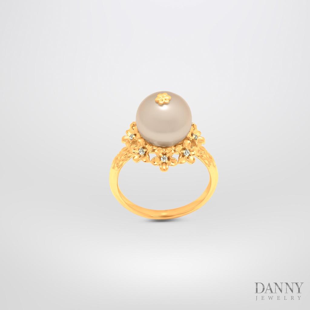 Nhẫn Nữ Danny Jewelry Hoa Ngọc Ốc Bạc 925 Xi Rhodium/xi Vàng 18k/xi Vàng hồng N0078