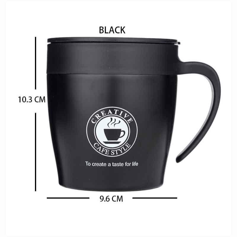 CỐC PHA CÀ PHÊ INOX 304 CREATIVE 350ML GIỮ NHIỆT NÓNG LẠNH CỰC KÌ TỐT TẶNG KÈM MUỖNG KHUẤY I