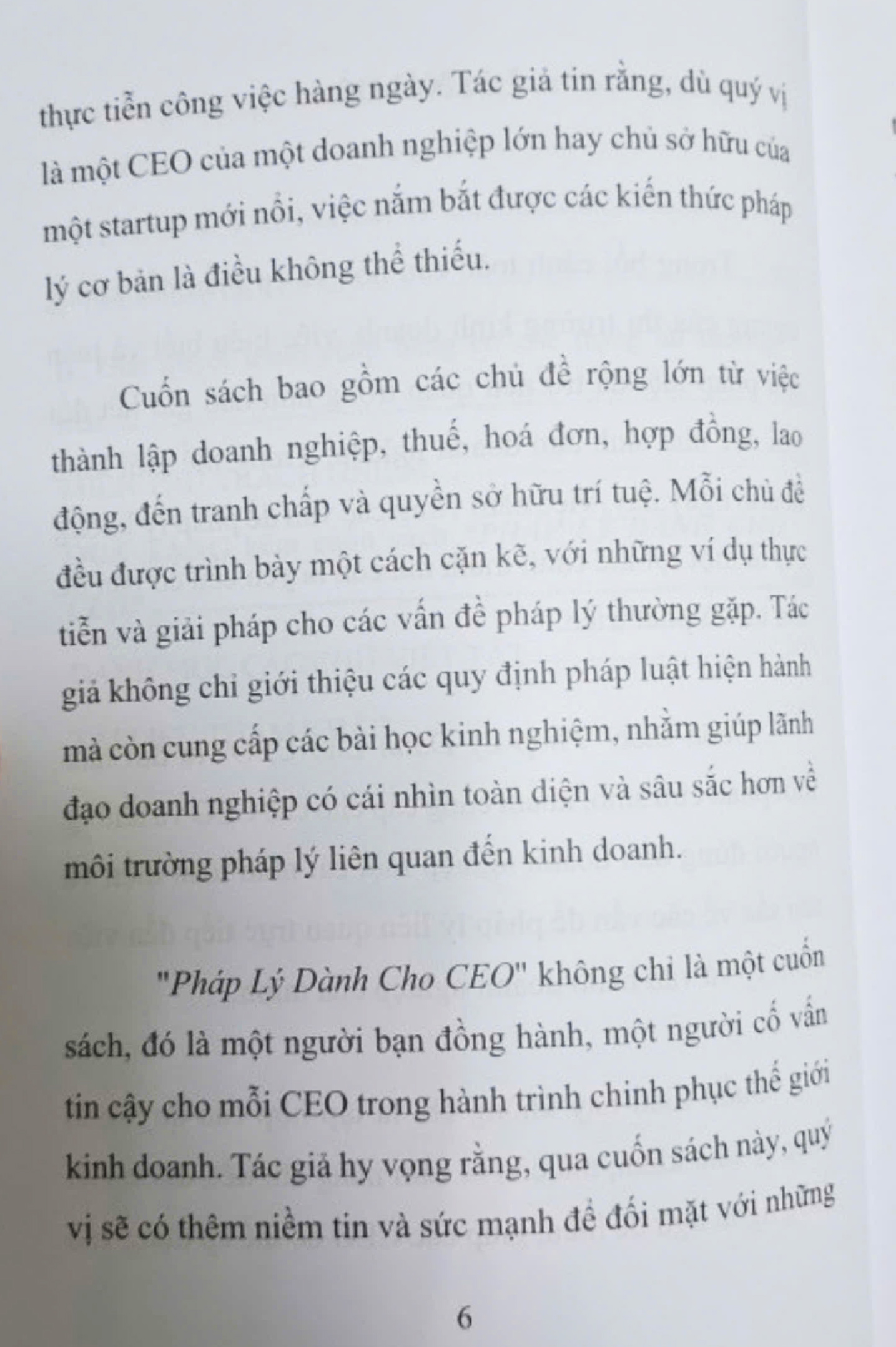 Pháp lý dành cho CEO