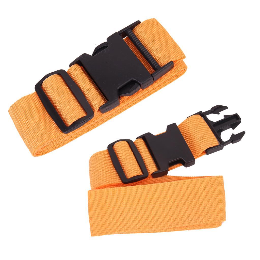 2 Pieces Luggage Straps Suitcase Belts Travel Bag Accessories