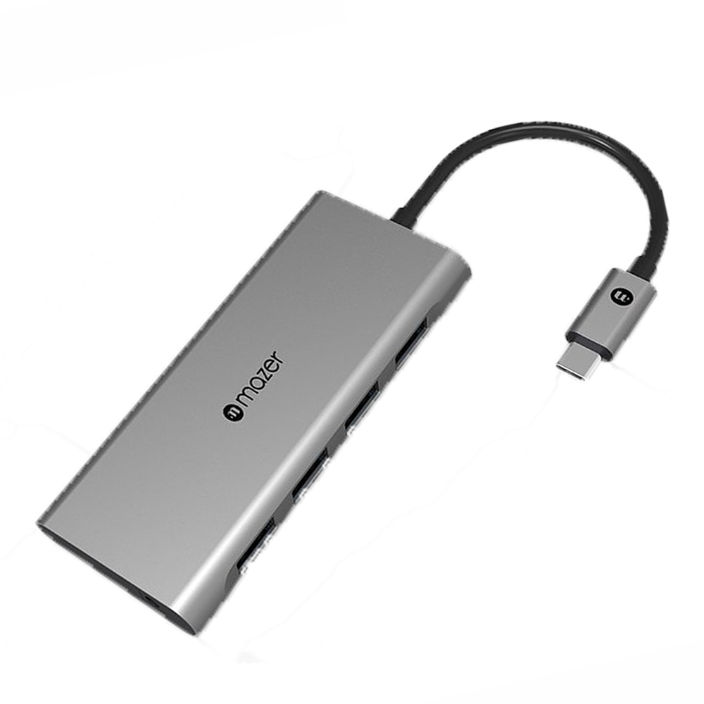 Cổng Chuyển Đổi MAZER USB-C to USB 3.0 HUB X 4 ports - hàng chính hãng