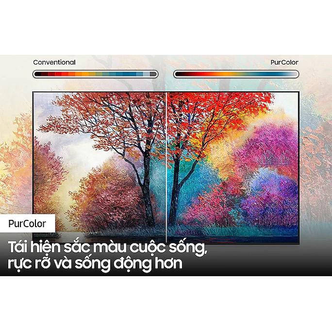 Smart Tivi Samsung Crystal UHD 4K 55 inch UA55AU7700KXXV- Hàng chính hãng - Giao toàn quốc