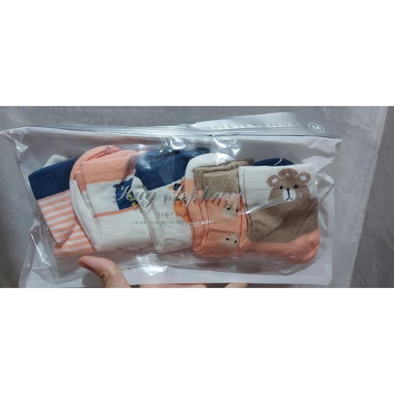 Tất cho bé  SET 5 ĐÔI  cao cổ chất cotton mềm mịn cực ấm , cực đẹp cho bé từ 1-12 tuổi