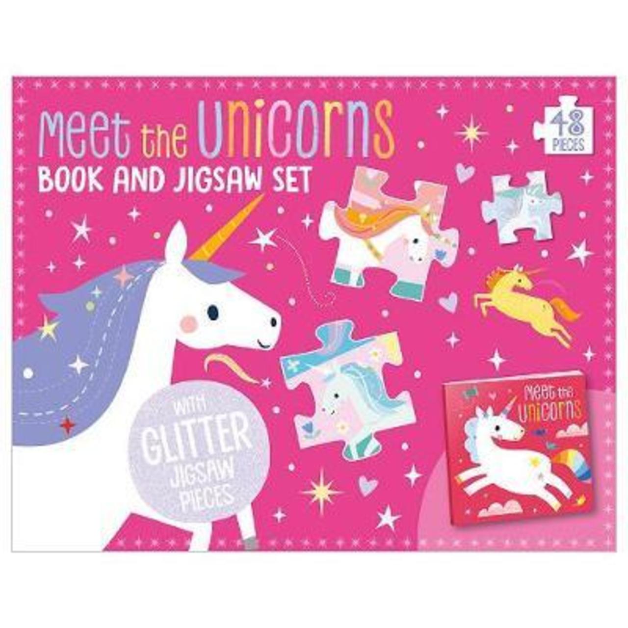 Sách - Meet The Unicorns Books and Jigsaw Box Set by Make Believe Ideas