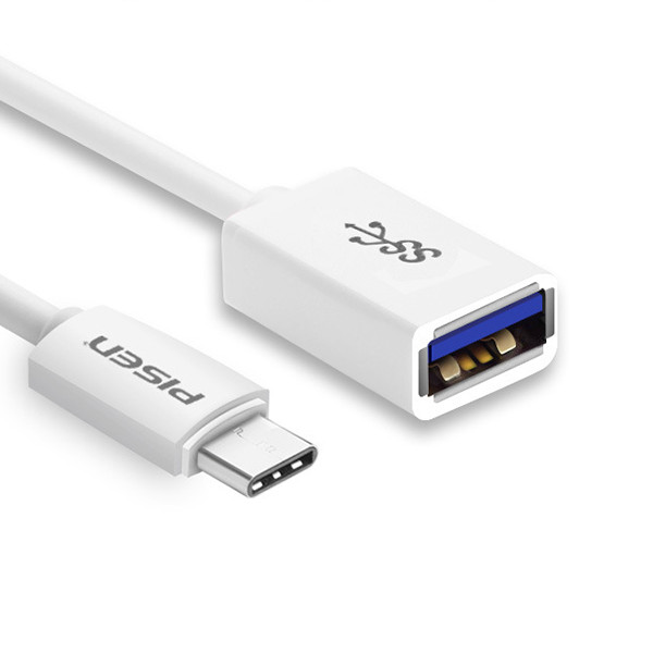 Cáp chuyển đổi USB Type C sang USB 3.0 Pisen 150mm  - Hàng Nhập Khẩu