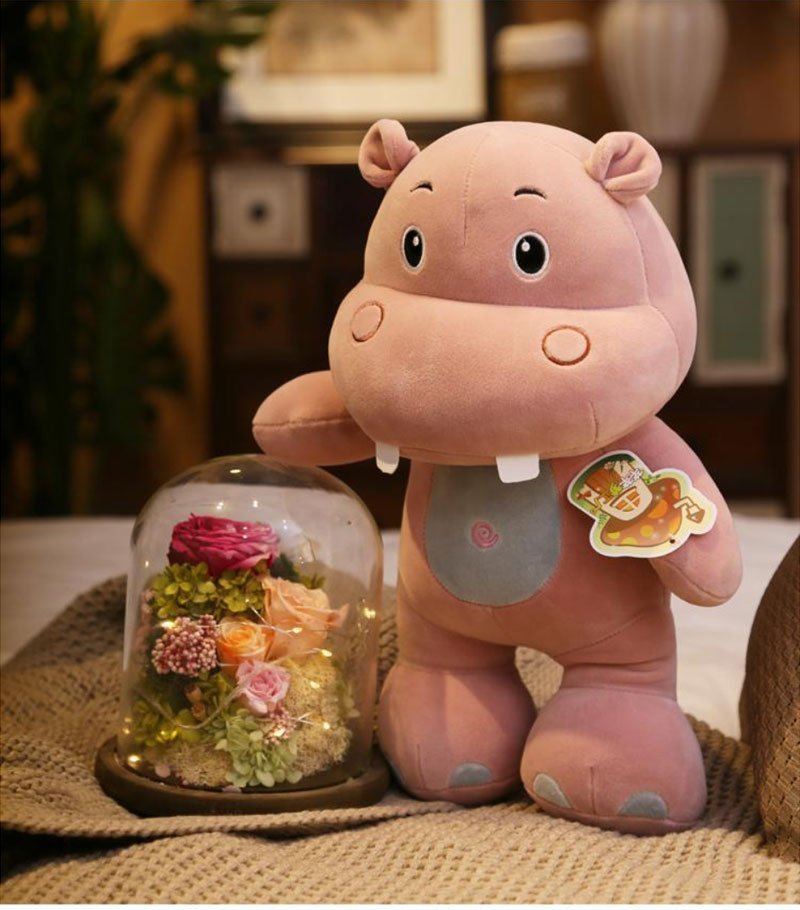 Gấu Bông Hà Mã Đứng Cao Cấp Memon - Gấu Bông 100% Bông Gòn Tinh Khiết Cao Cấp An Toàn