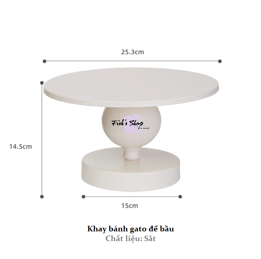 Khay đựng bánh sinh nhật, điểm tâm màu pastel