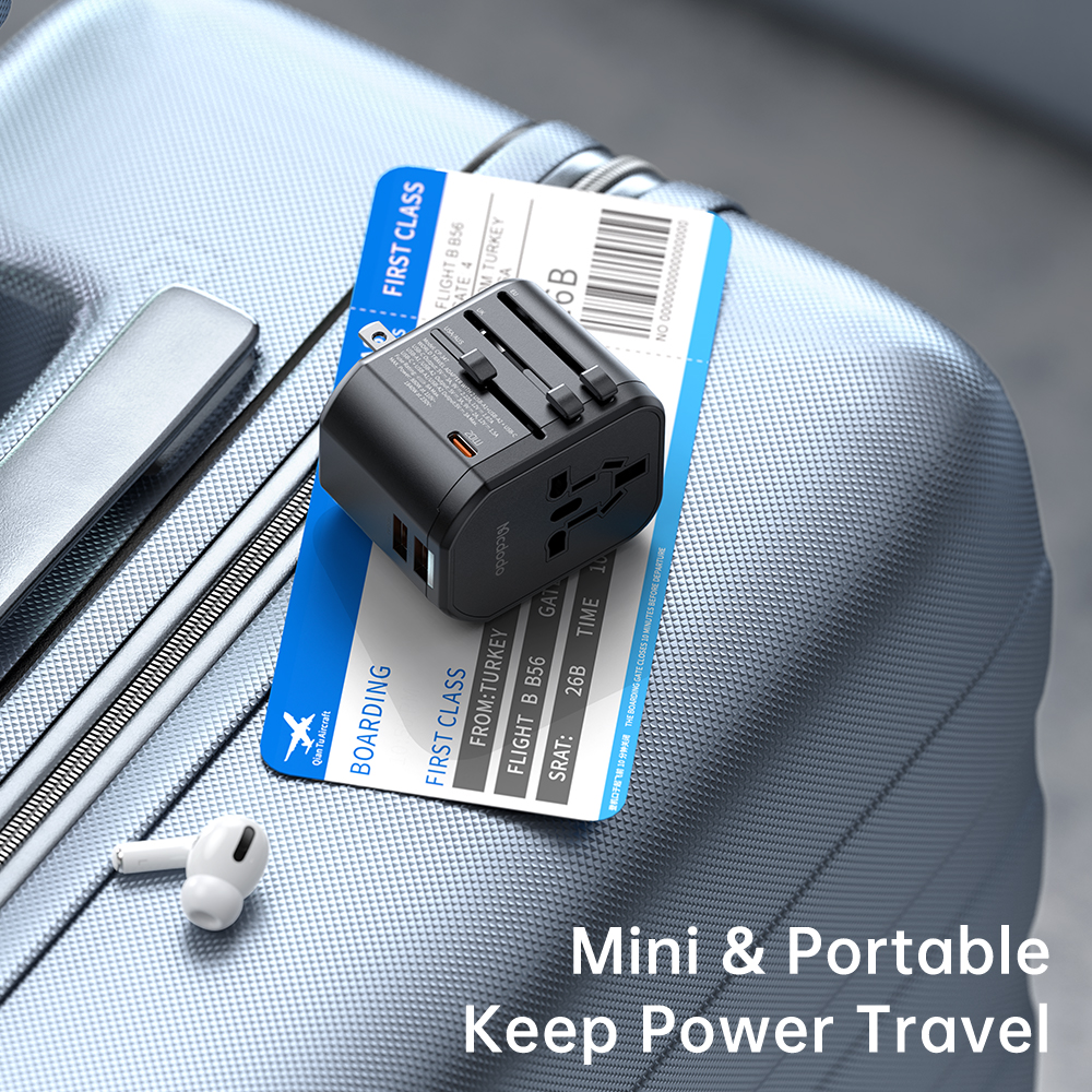 Cốc Sạc Kiêm Phích Cắm Chuyển Đổi Đa Năng Mcdodo PD Fast Charging Universal Travel Adapter (Hàng chính hãng)