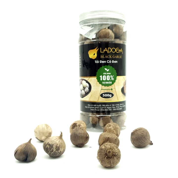 Tỏi đen cô đơn LADOGA lên men tự nhiên Hộp 500g