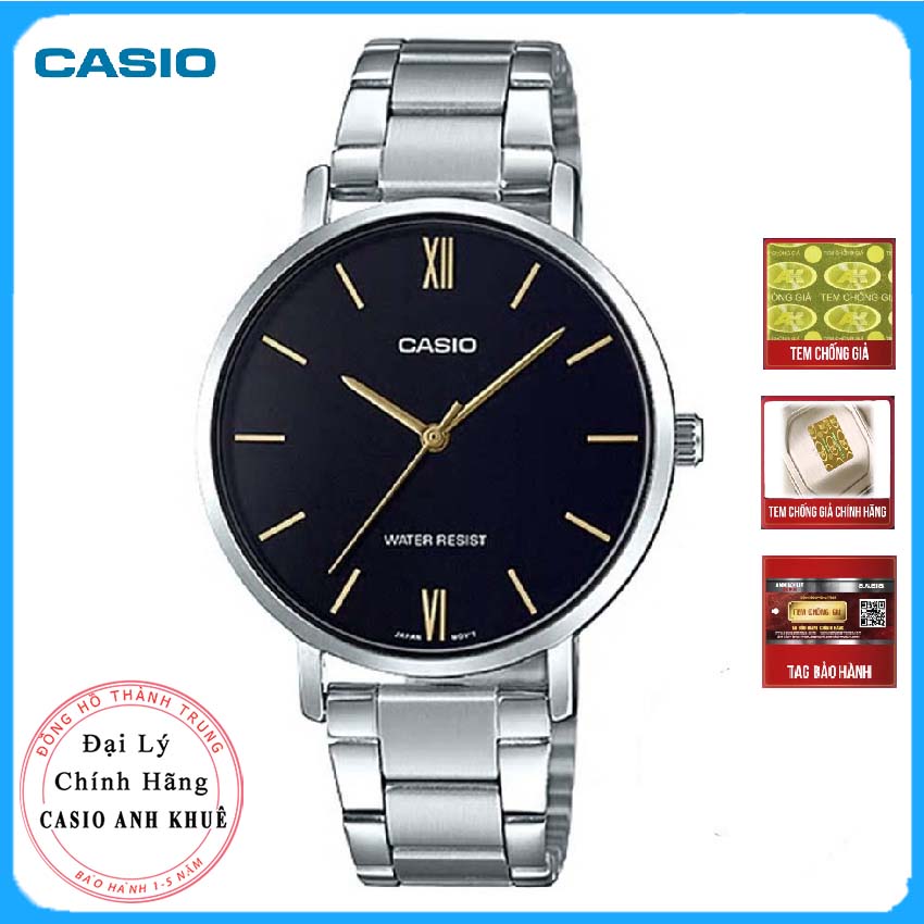 Đồng hồ nữ Casio dây thép LTP-VT01D-1BUDF