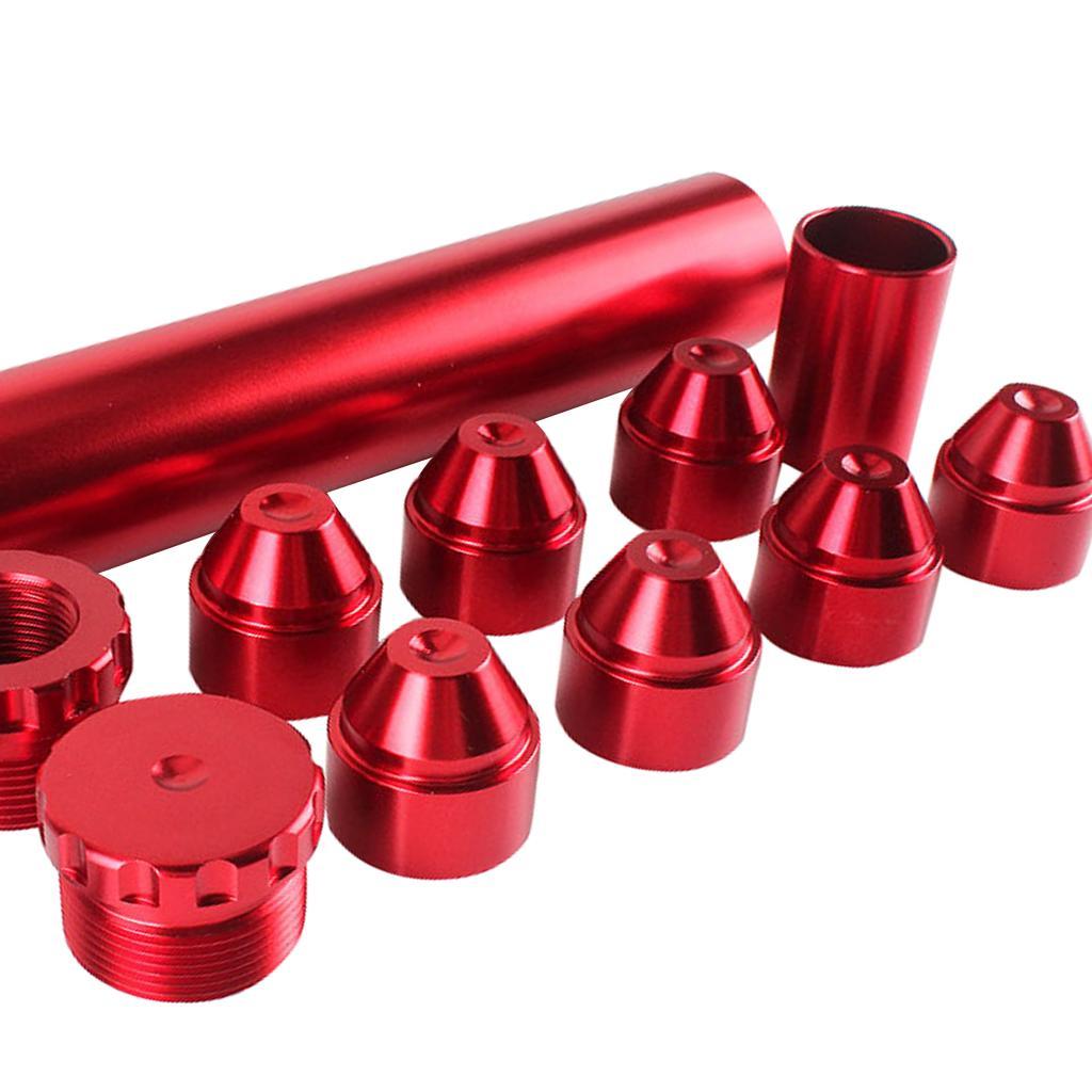 6in Aluminum Automotive Fuel Filter Car Oil Fuel Filter 5/8''-24 Red