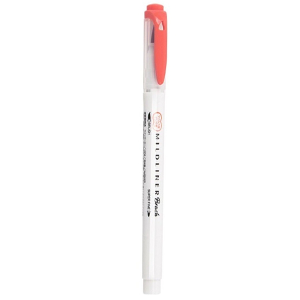 Viết Cọ Nhật Mildliner - Zebra WFT8-MVE - Đỏ Son