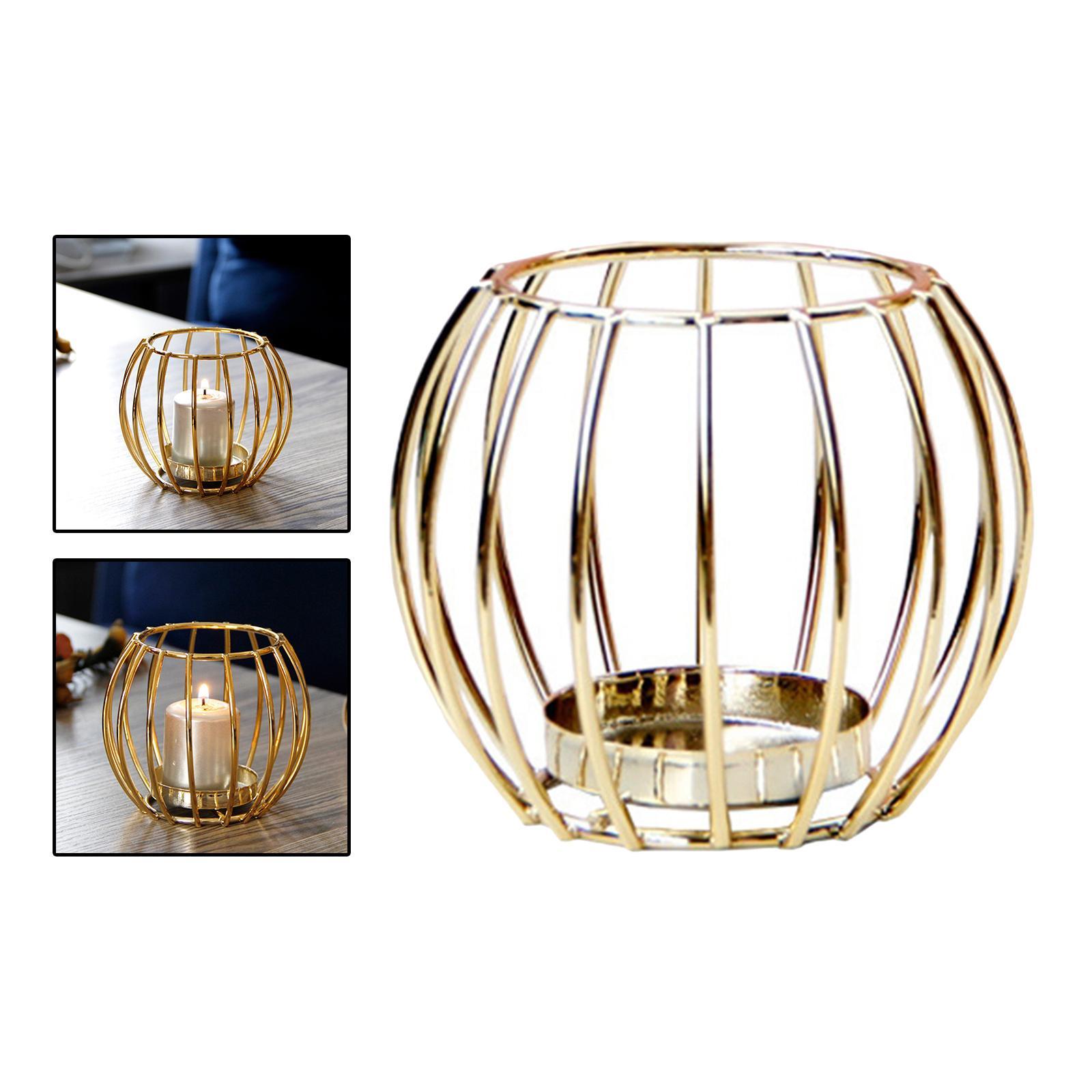 Metal Candle Holder Votive Candle Holder Centerpiece for Desktop Decoration