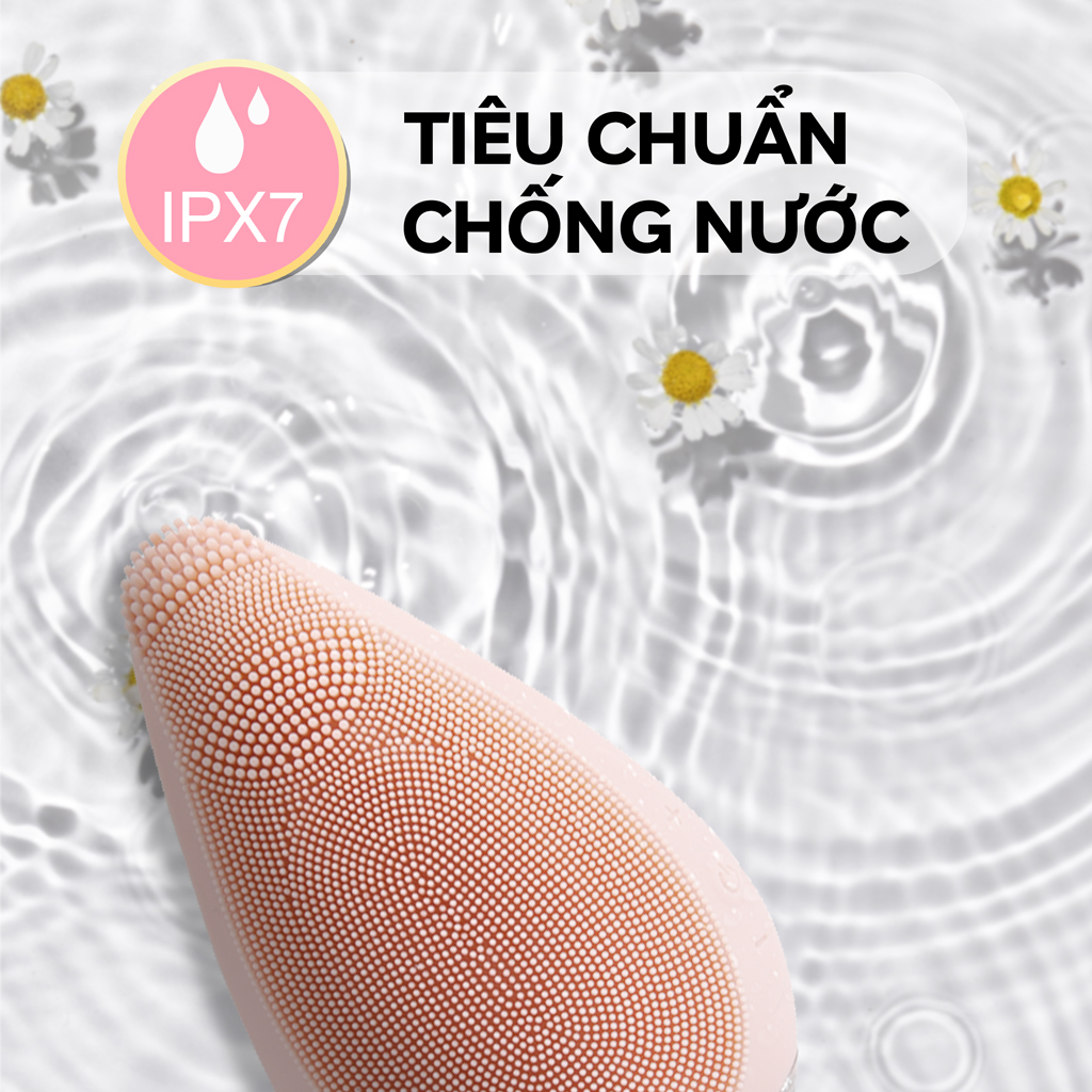 Máy Rửa Mặt Mini Cầm Tay Crénot Beauté Nia P5 Chính Hãng Sử Dụng Sóng Âm Và Silicone Siêu Mềm Sạch Sâu Bụi Bẩn Trang Điểm Ngừa Mụn - Máy Rửa Mặt Massage Mát xa Matxa Tốt Chăm Sóc Da Dầu Mụn Nhạy Cảm Cho Nam Nữ