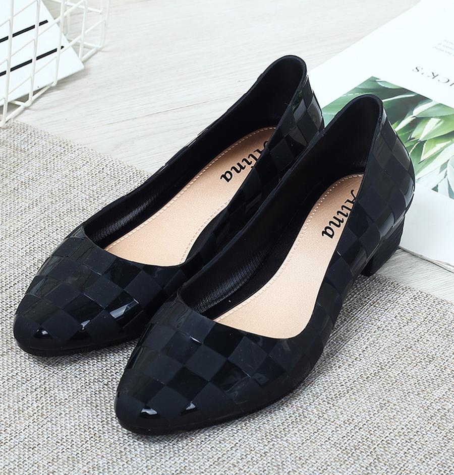 Giày nhựa đi mưa nữ thời trang nhiều màu 3p dáng công sở 251