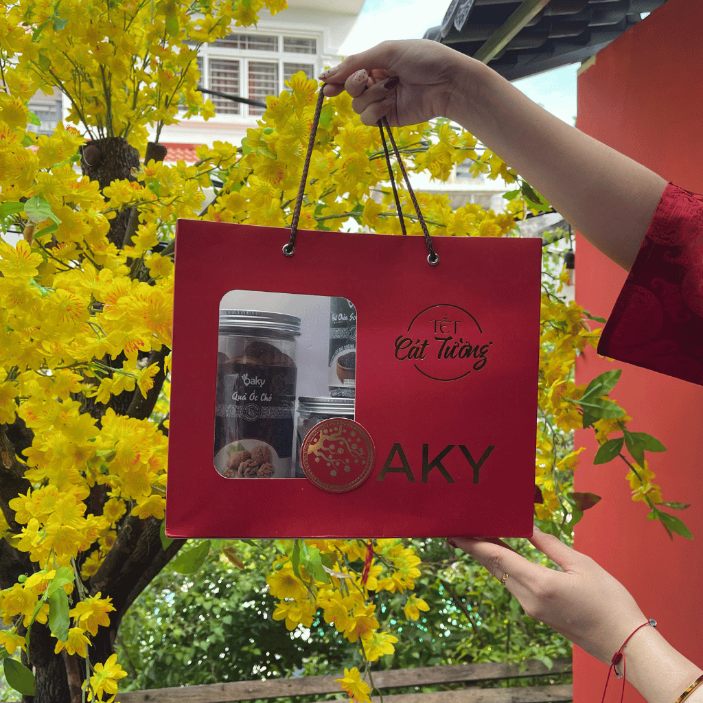 Set quà tặng CÁT TƯỜNG OAKY, set quà hạt dinh dưỡng sang trọng - Óc Chó • Mixed A • Nho Khô