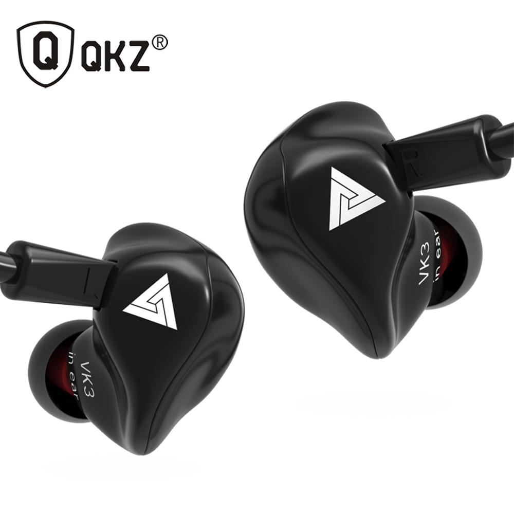 Tai nghe có dây QKZ VK3 3,5 mm chống ồn Cách ly Âm nhạc kim loại Heavy Bass