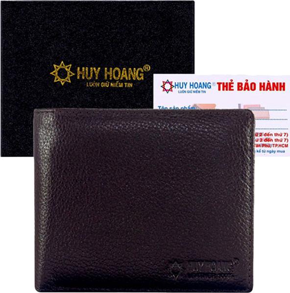 Ví Nam Da Bò Cao Cấp Huy Hoàng HT2115 - Nâu