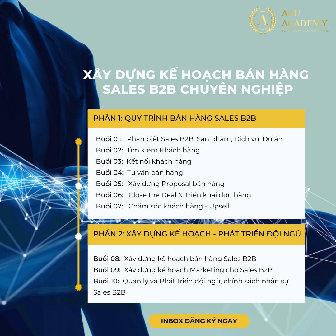 KHOÁ HỌC XÂY DỰNG KẾ HOẠCH BÁN HÀNG SALES B2B CHUYÊN NGHIỆP