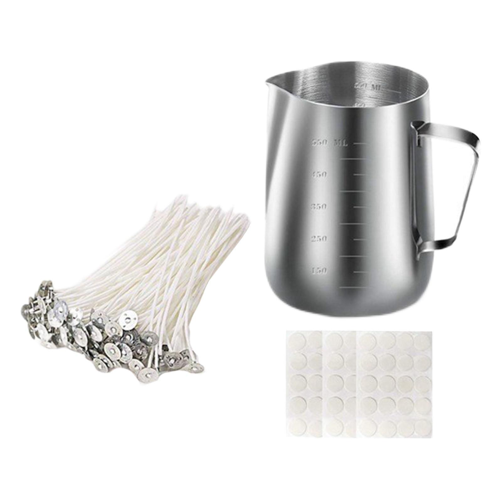 Candle Making Kit Tools Pouring Pot Wick Centering Device Candle Wick Stickers Set