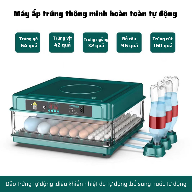 Máy ấp trứng mini thông minh Hàng chính hãng tự đảo thay nước MAT-09