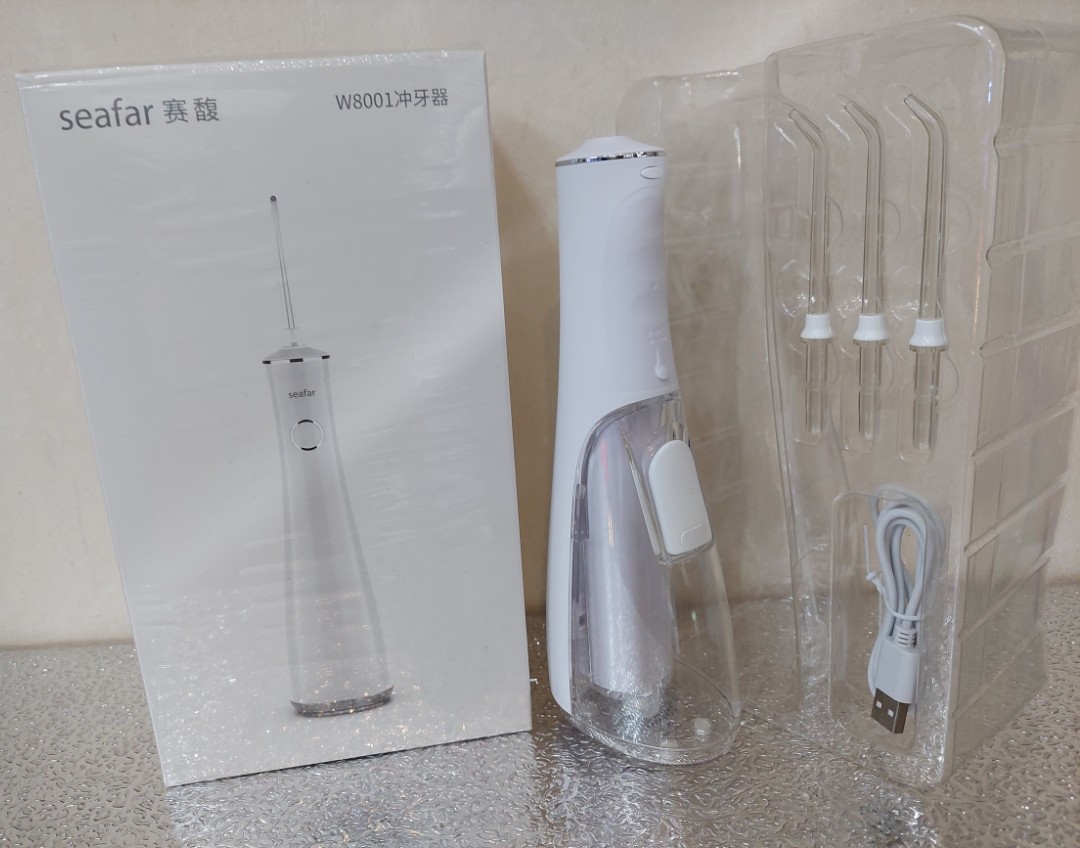 MÁY TĂM NƯỚC NHA KHOA CẦM TAY SEAFAR W8001, MÁY TĂM NƯỚC THẾ HỆ MỚI,VỆ SINH RĂNG MIỆNG TIỆN LỢI