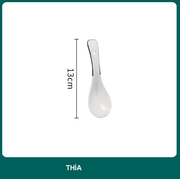 Bộ sưu tập bát đĩa trắng vân sọc viền đen phong cách Bắc Âu