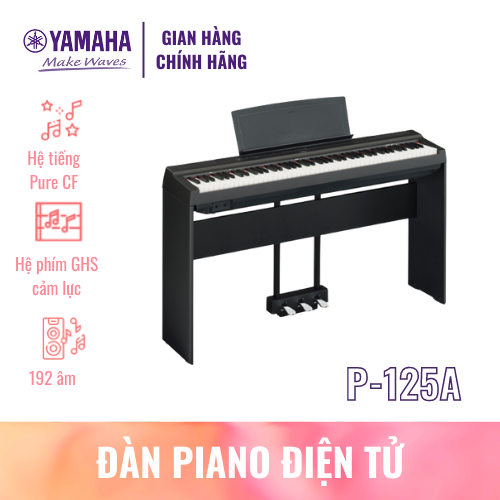 Đàn Piano điện tử YAMAHA P-125A kèm chân pedal