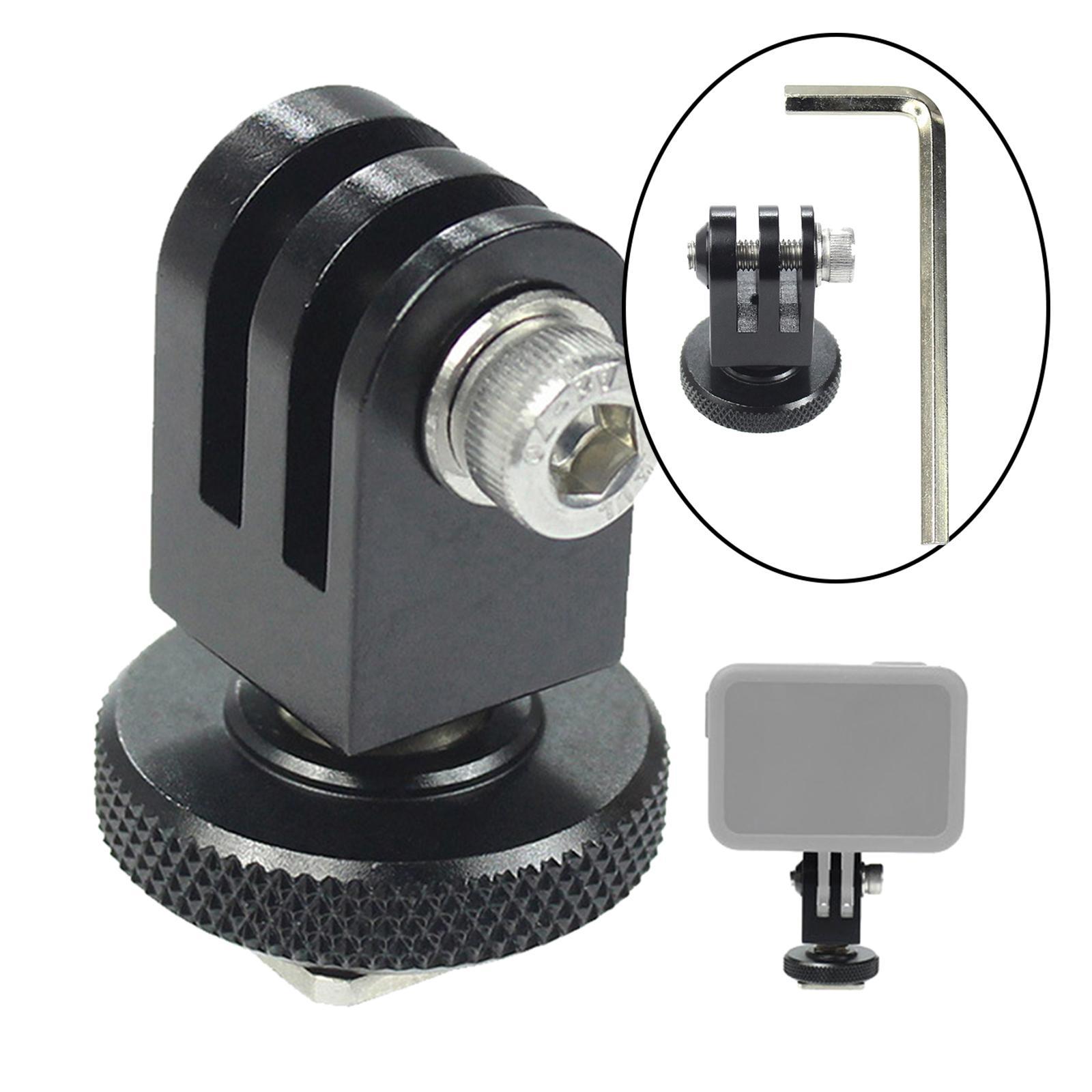 Quick Release Cold Shoe Mount Adapter for 6 5 Camera Black