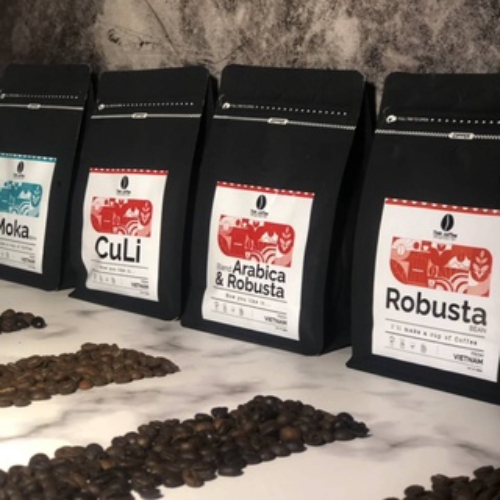 Cà phê Blend Arabica & Robusta Tinh Coffee, Vị cân bằng, đậm đà, thơm 100% nguyên chất, rang xay mộc - 250gr / 500gr