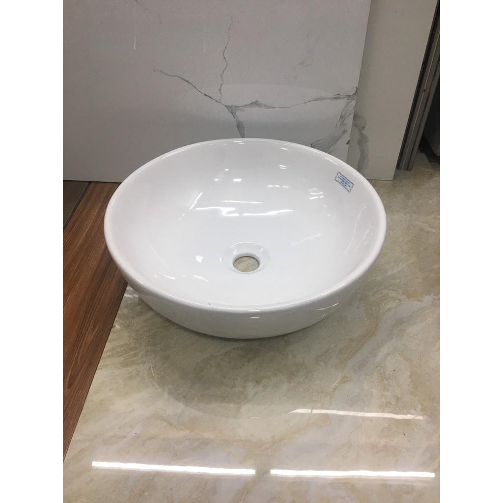 chậu lavabo rửa mặt đặt bàn tròn