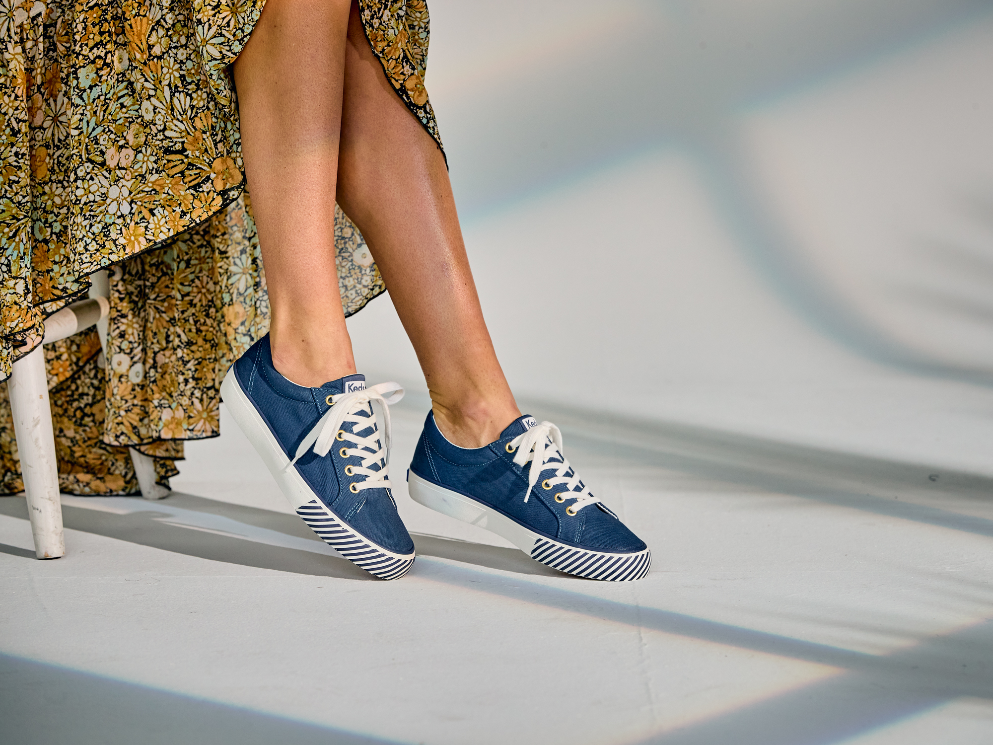 Giày Thể Thao Keds Nữ- Jump Kick Majestic Canvas Navy- KD066513