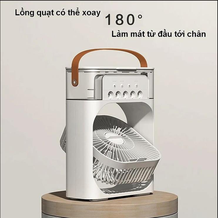 Quạt Hơi Nước Mini, Quạt Phun Sương Mini Tạo Ẩm Làm Mát Để Bàn
