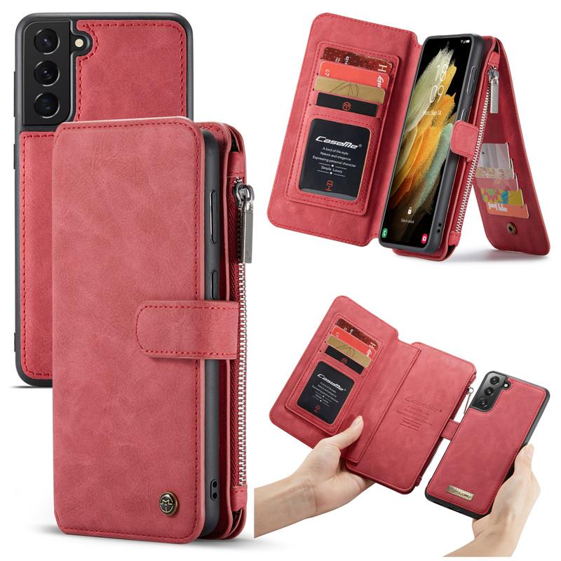 Bao da điện thoại kiểu ví có ngăn để thẻ cho S20 S21 A52 A72 Note20 Note 10+ 9 8 S10 Plus Ultra