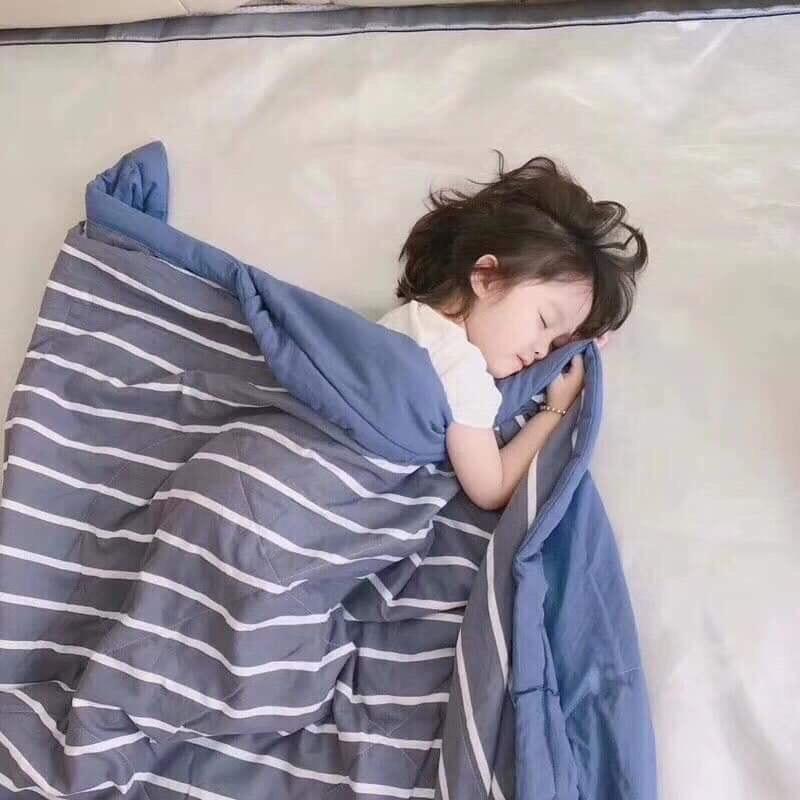 Chăn hè Full Màu kẻ sọc cotton xuất Nhật