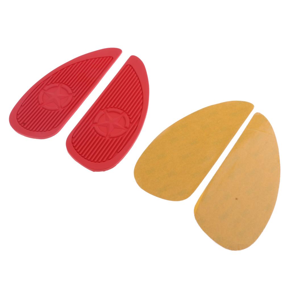 2pcs Motorcycle Tank Pad Traction Side Fuel Grip Decal Protector for Honda