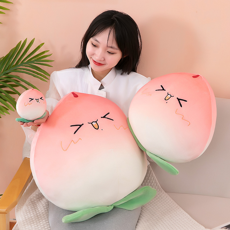 Thú bông trái đào, quả đào tiên chibi dễ thương siêu mềm mịn (10cm---&gt;45cm) Gối ôm trái đào đáng yêu, quả đào siêu cute hàng cao cấp chất lượng cao, an toàn cho người sử dụng