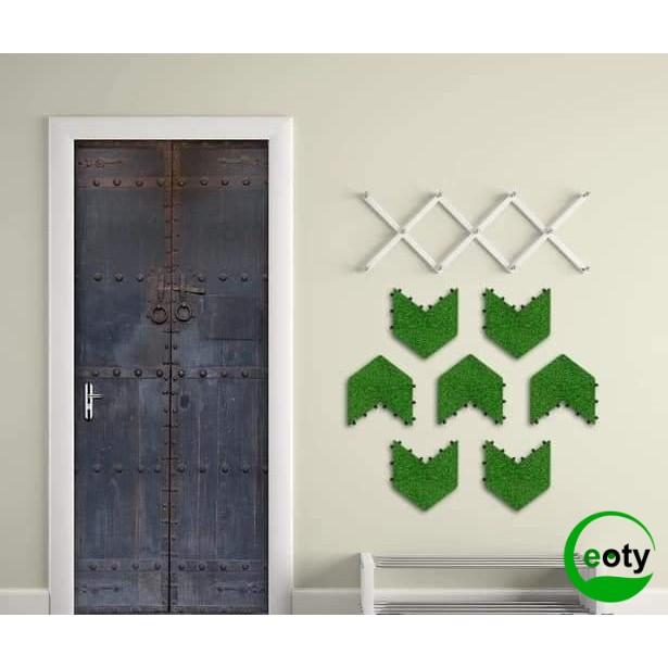 Vỉ lót sàn sân vườn cỏ nhân tạo xéo xương cá 2,5cm