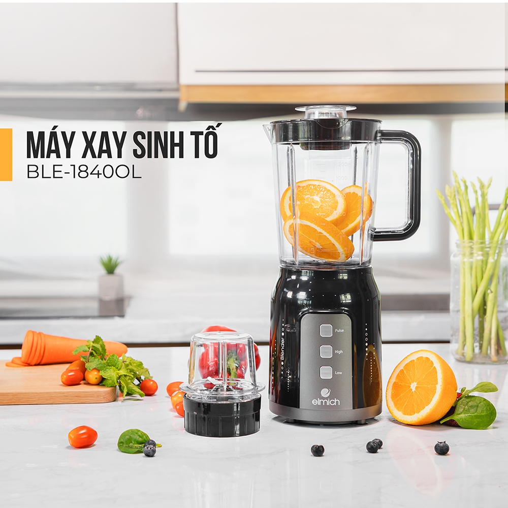 Máy Xay Sinh Tố Elmich BLE-1840OL  - Hàng Chính Hãng