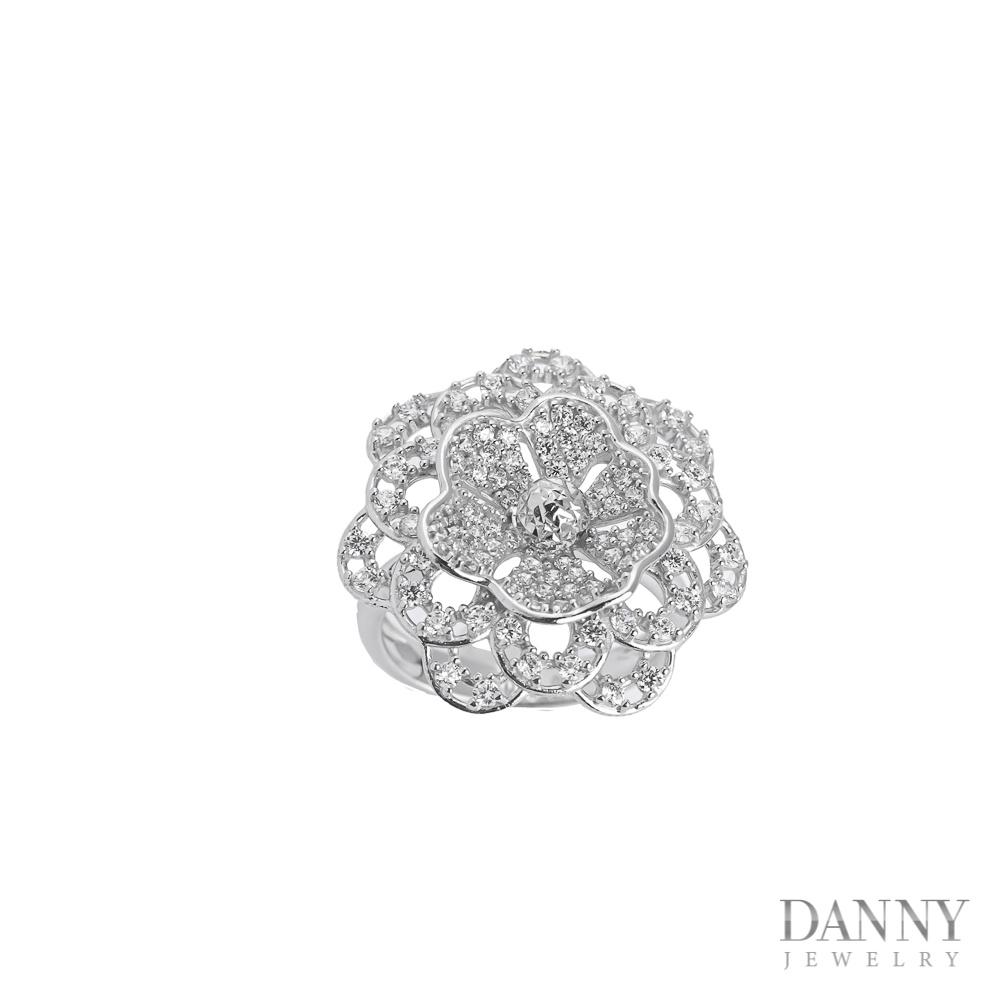 Nhẫn Nữ Bạc 925 Danny Jewelry Xi Bạch Kim Đính Đá CZ KI4GZ002