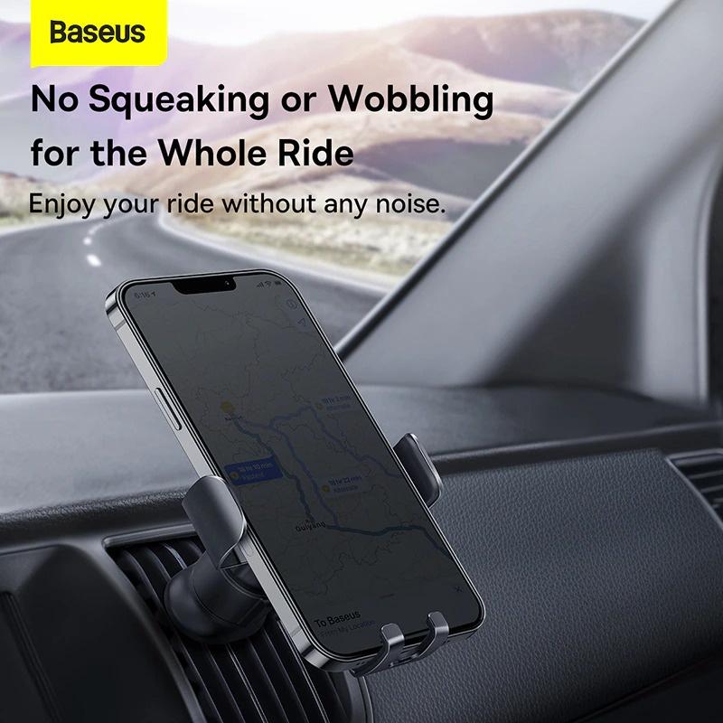 Bộ Đế Giữ Điện Thoại Khóa Tự Động Gắn Trên Ô Tô Baseus Metal AgeⅡ Gravity Car Mount-Hàng chính hãng