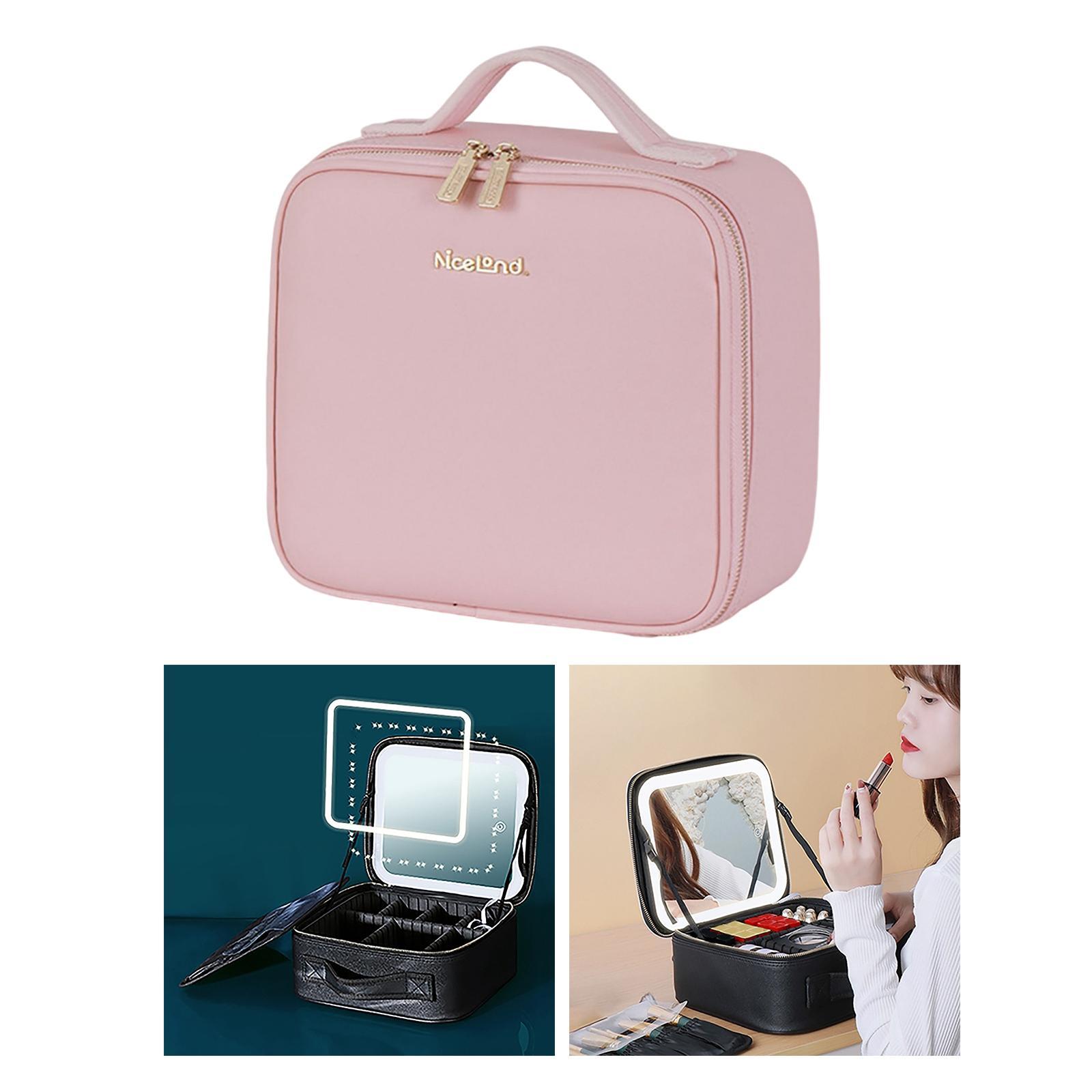 Makeup Case with  Adjustable Dividers for Women Girls