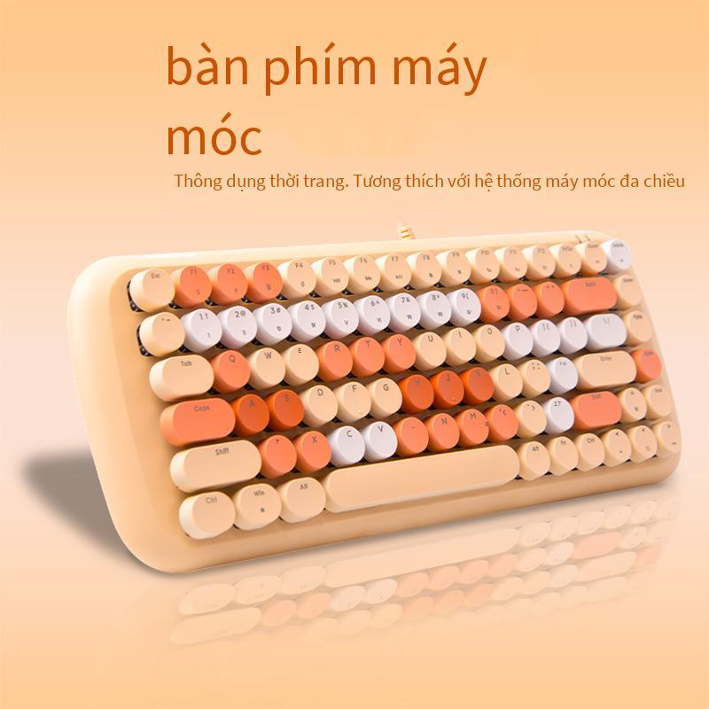 Giao Hàng Nhanh Đu Quay Tay MOFII Có Dây Xanh Trục Retro Punk Ánh Sáng Trắng Bàn Phím Cơ Candy-M Bàn Phím Cơ Mini